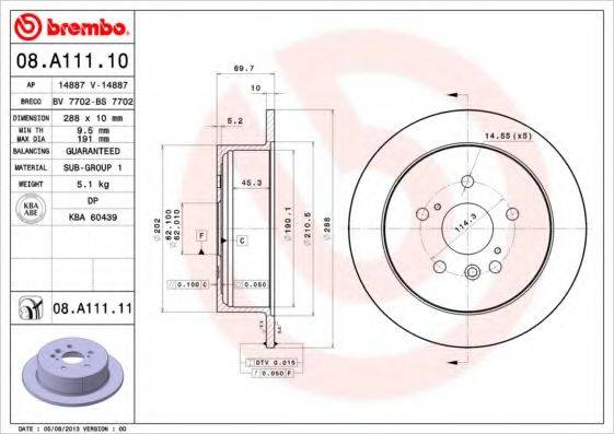 BREMBO 08.A111.10