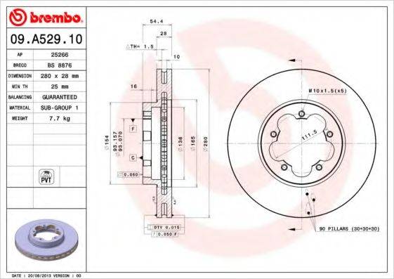 BREMBO 09.A529.10