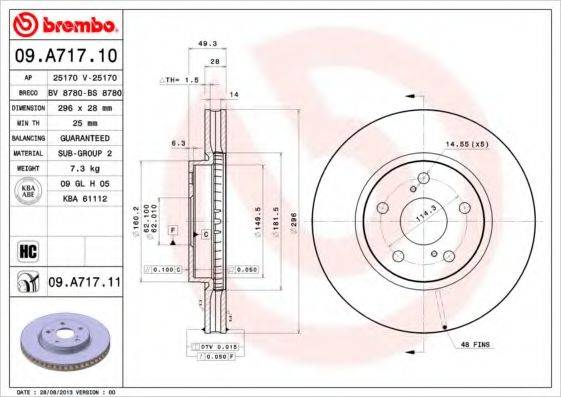 BREMBO 09.A717.10