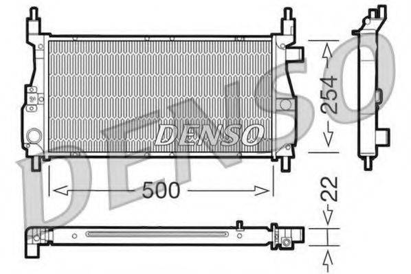 DENSO DRM24003 Радіатор, охолодження двигуна