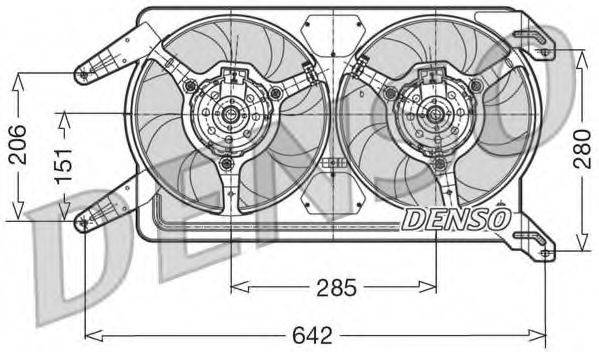 FIAT 60624712 Вентилятор, охолодження двигуна