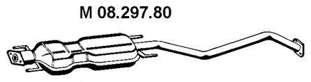 OPEL 5852869 Середній глушник вихлопних газів
