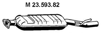 MERCEDES-BENZ 2024900415 Середній глушник вихлопних газів