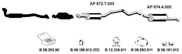 EBERSPACHER AP2203 Система випуску ОГ