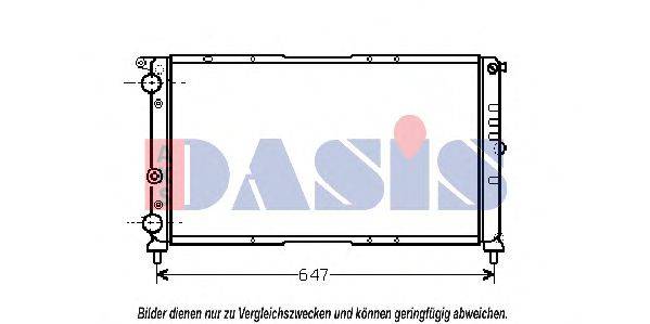 AKS DASIS 080820N Радіатор, охолодження двигуна