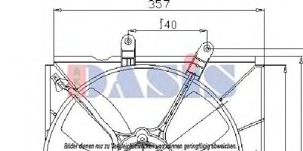 MAZDA B61W15025BA Вентилятор, охолодження двигуна