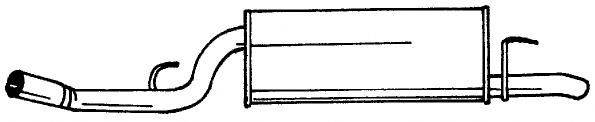 ALFAROME/FIAT/LANCI 7594363 Глушник вихлопних газів кінцевий
