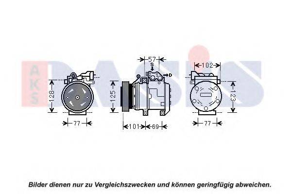AKS DASIS 852858N Компресор, кондиціонер