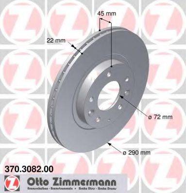 ZIMMERMANN 370308200 гальмівний диск