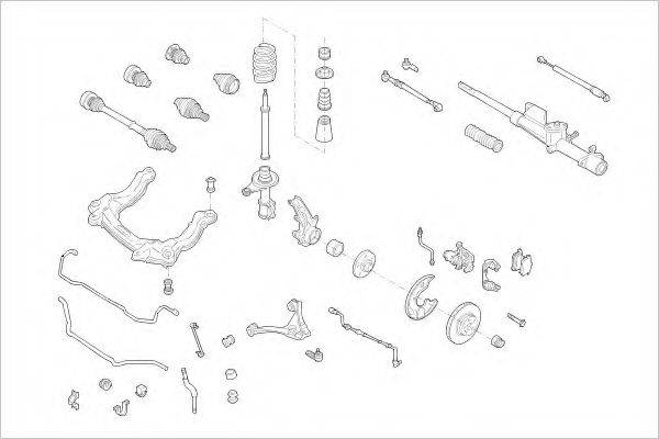 DELPHI AUDI01115F Підвіска колеса