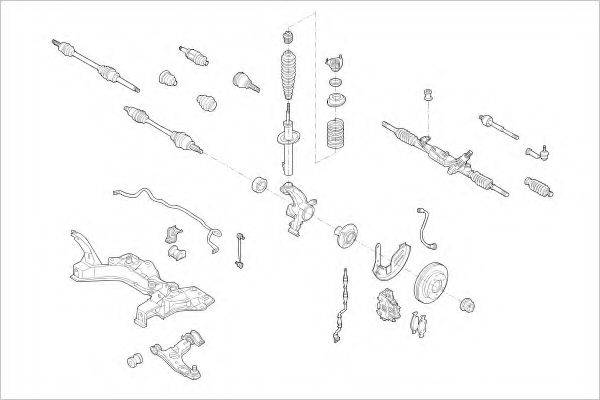 DELPHI FORD15811F Підвіска колеса