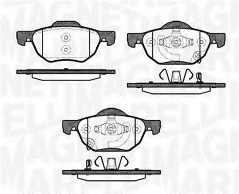 MAGNETI MARELLI 363916060691 Комплект гальмівних колодок, дискове гальмо