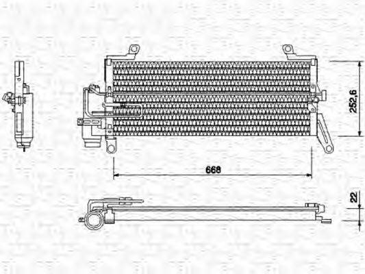 MAGNETI MARELLI 350203134000 Конденсатор, кондиціонер