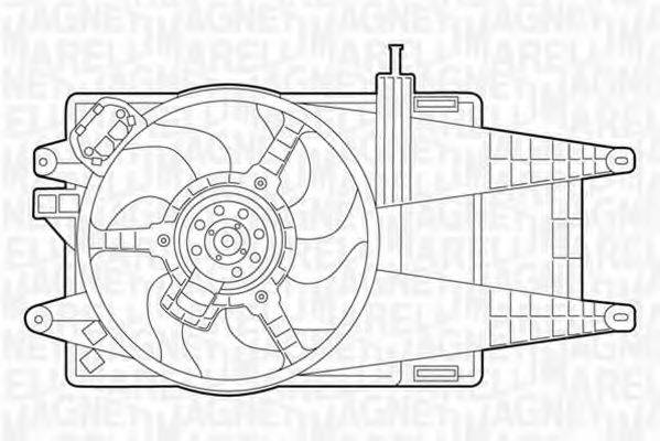 MAGNETI MARELLI 069422045010 Вентилятор, охолодження двигуна